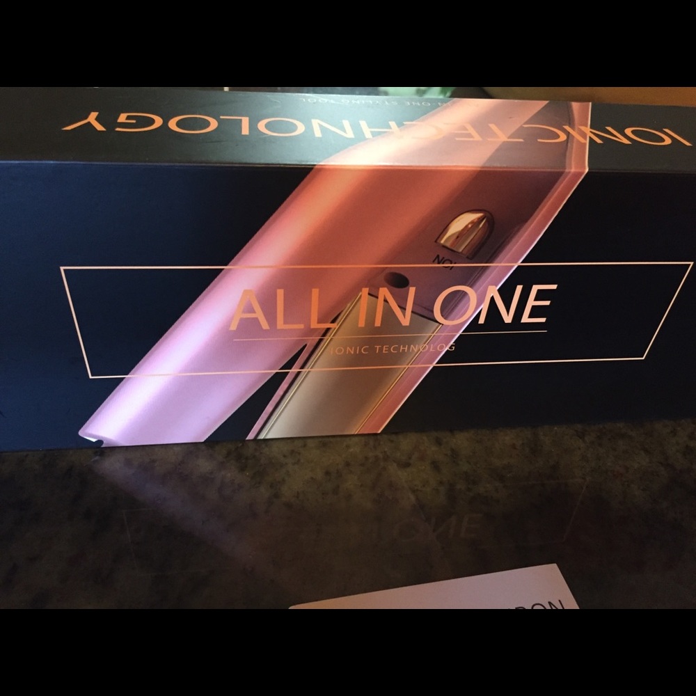 Flat iron/curl all in one tool